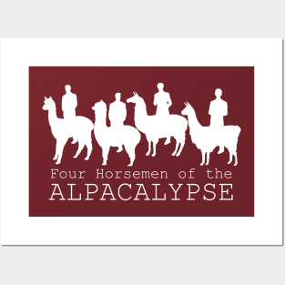 Four Horsemen of the Alpacalypse Posters and Art